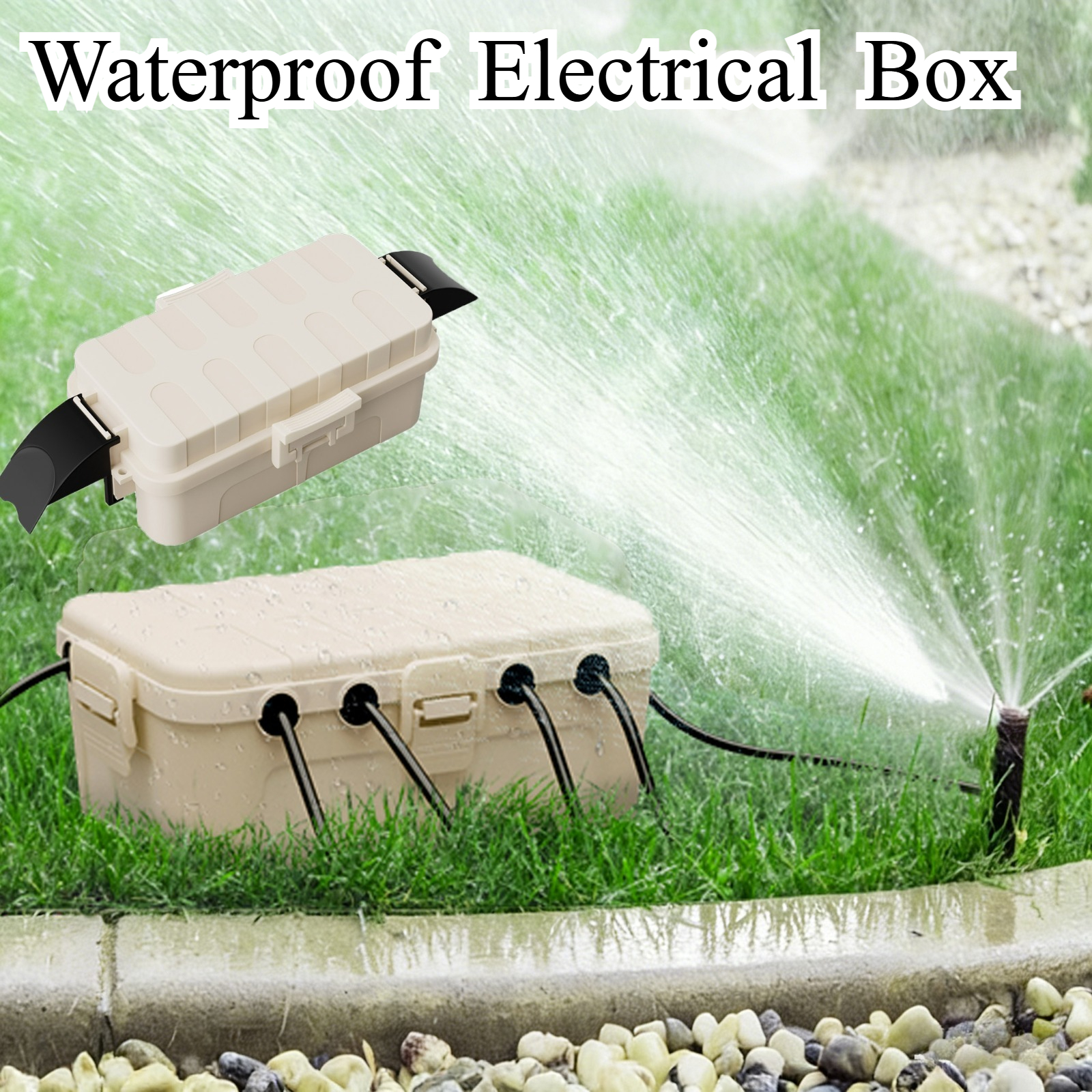 Outdoor Power Cable Junction Box - Outdoor Junction Box Large 32x22x13cm&Small 20.5x12.5x8