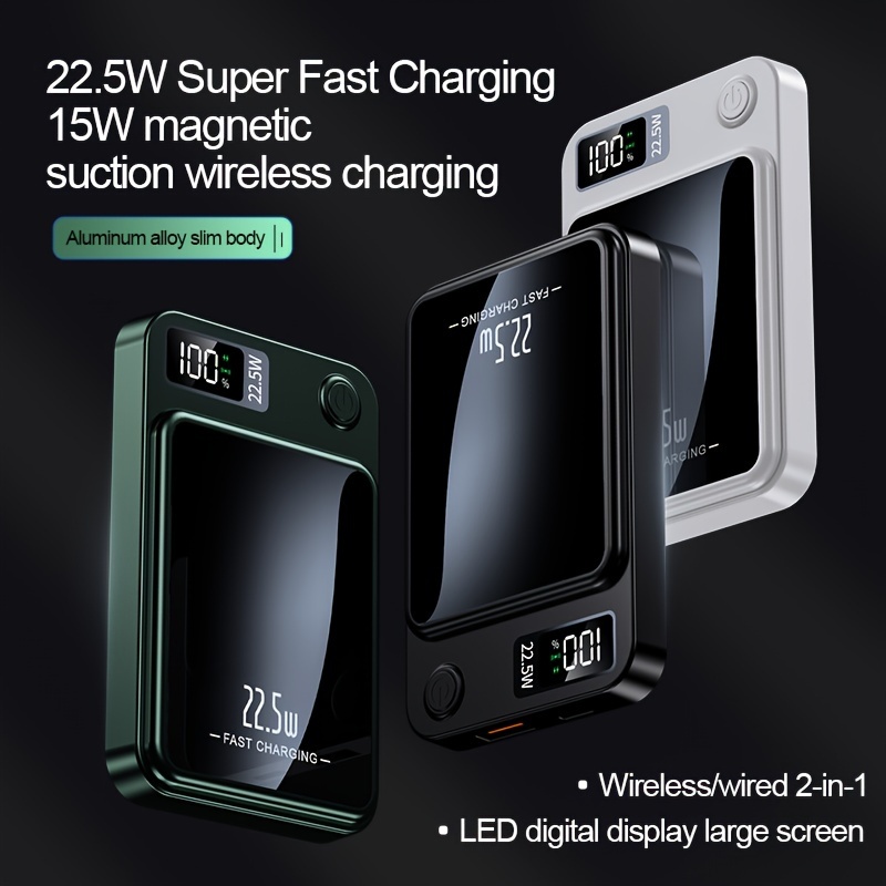 New 30000mAh magnetic wireless - Outdoor Power Adapter Usb C 评论和价格