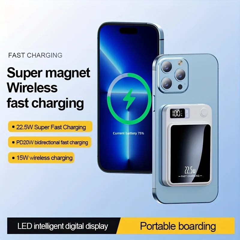 New 30000mAh magnetic wireless - Outdoor Power Adapter Usb C 评论和价格