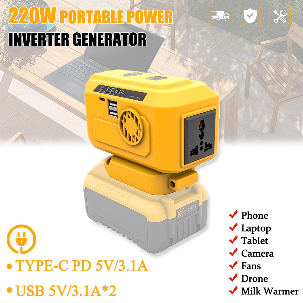 220W Power Inverter Compatible - Outdoor Power Adapter Usb C 评论和价格