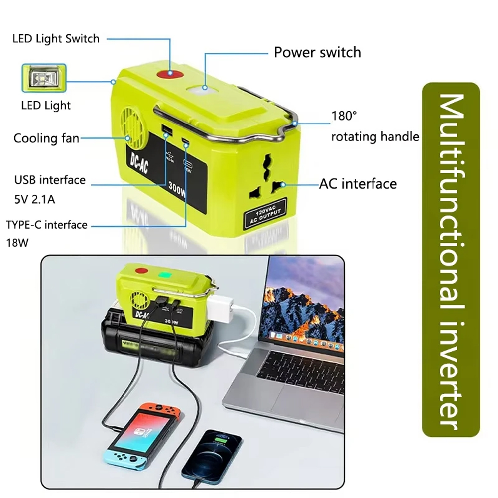 NEW Portable Power Inverter fo - Outdoor Power Adapter Usb C 评论和价格