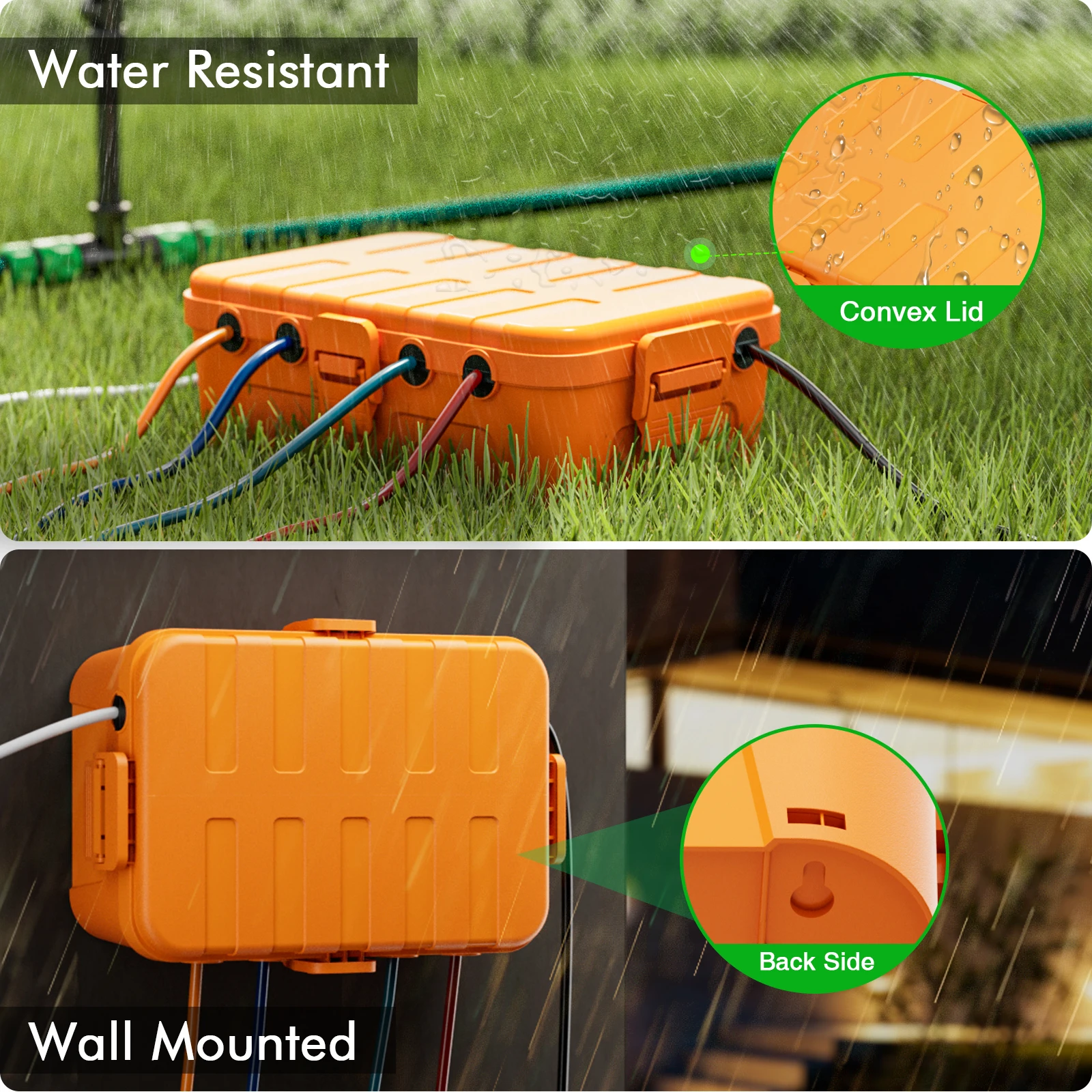 Large Outdoor Waterproof Elect - Outdoor Power Cable Junction Box 评论和价格