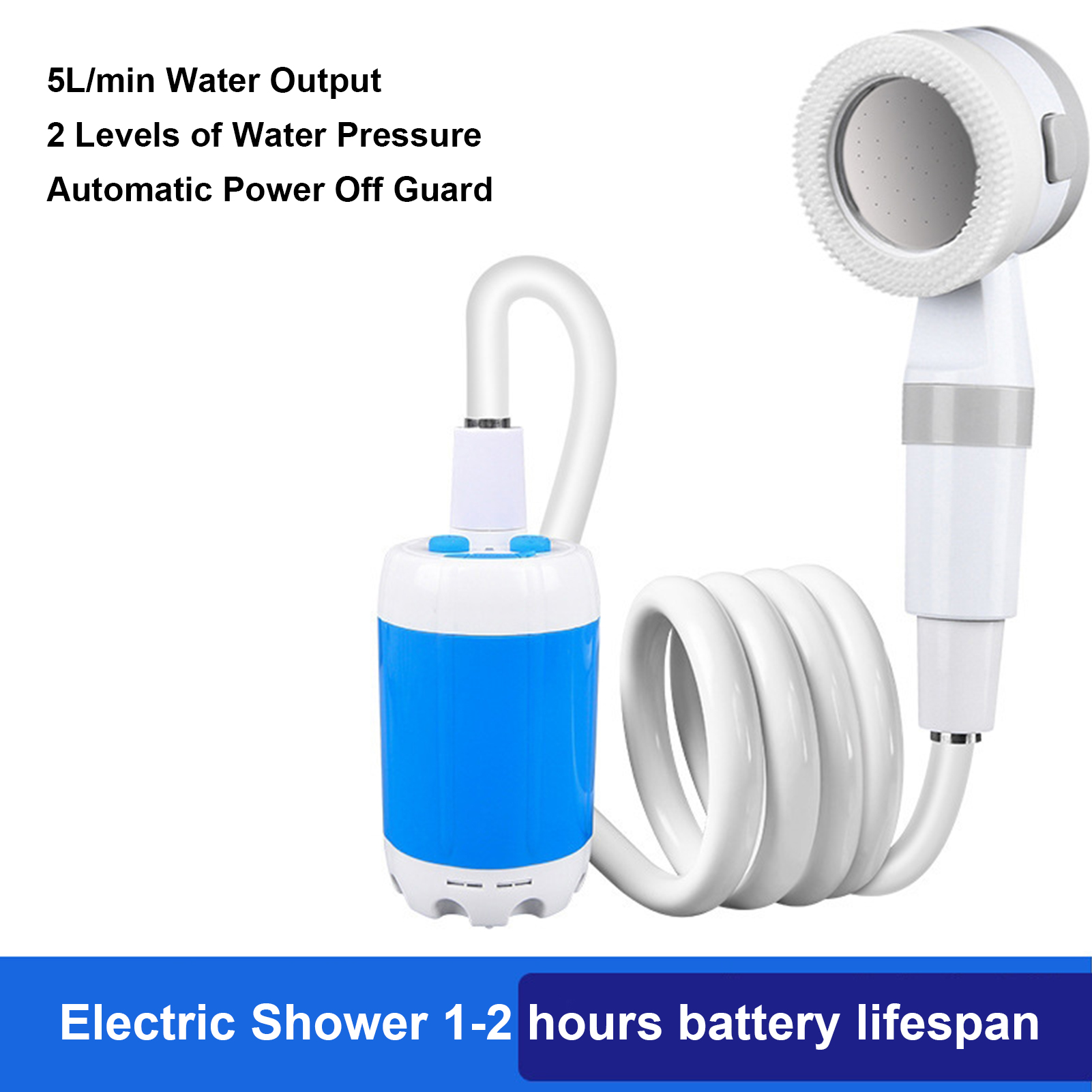 Portable Outdoor Shower Batter - Outdoor Power 'Hose' 评论和价格