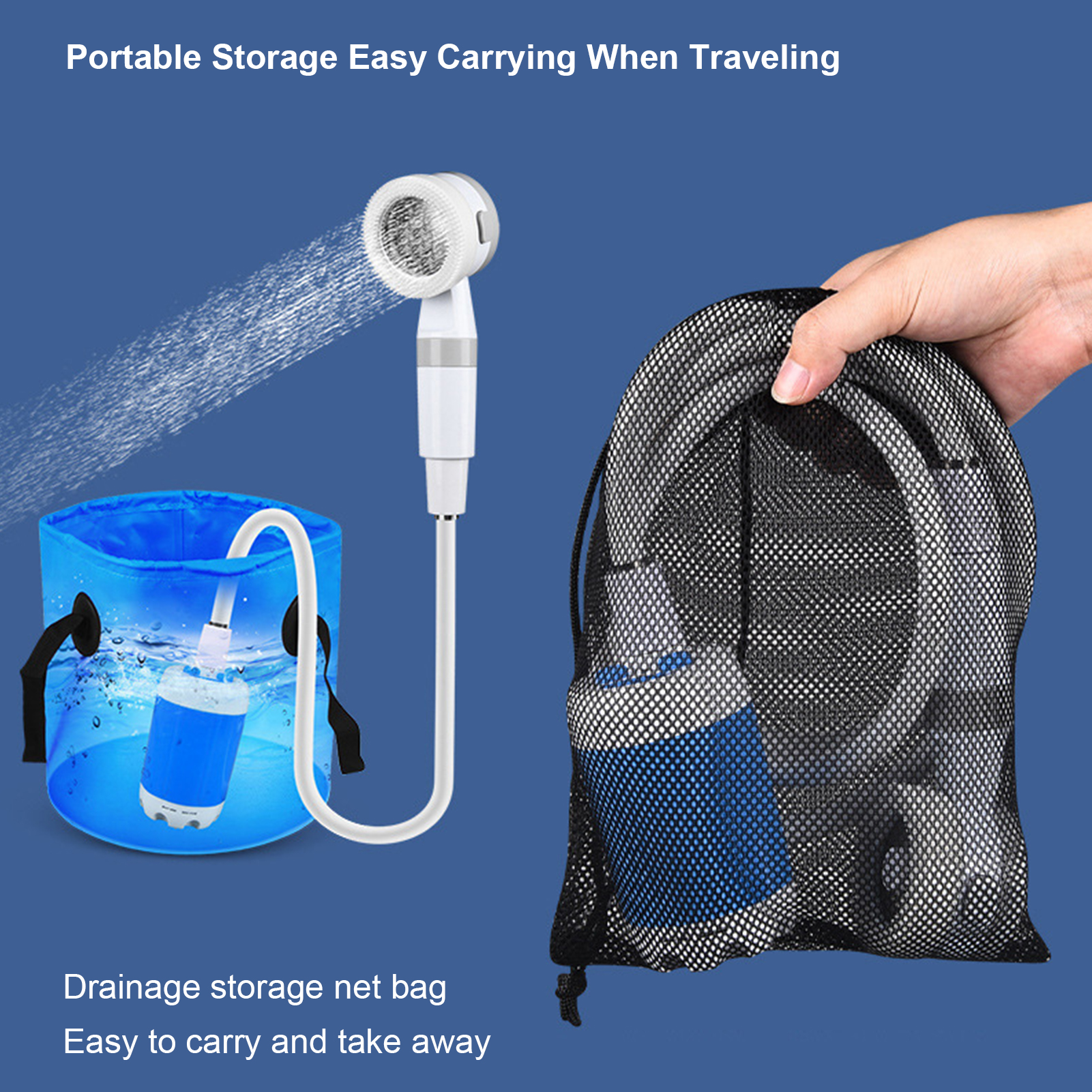 Portable Outdoor Shower Batter - Outdoor Power 'Hose' 评论和价格