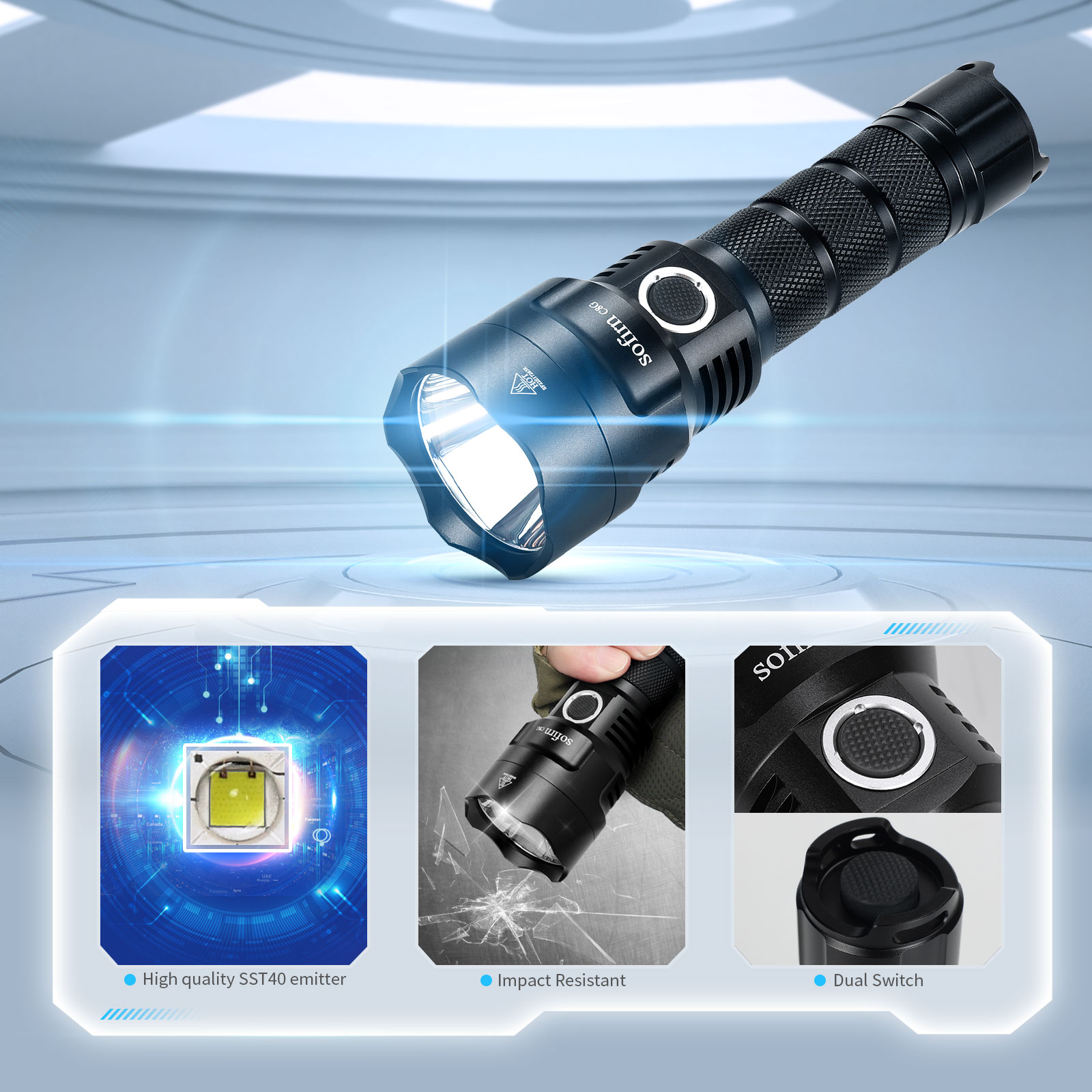 SOFIRN C8G Powerful LED Flashl - Outdoor Power Group 评论和价格
