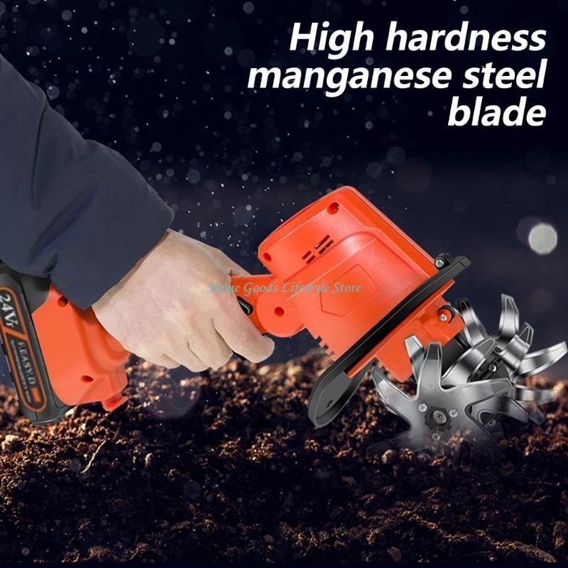 E74E Cordless Mini Tiller 21V  - Garden Tiller Mini 评论和价格