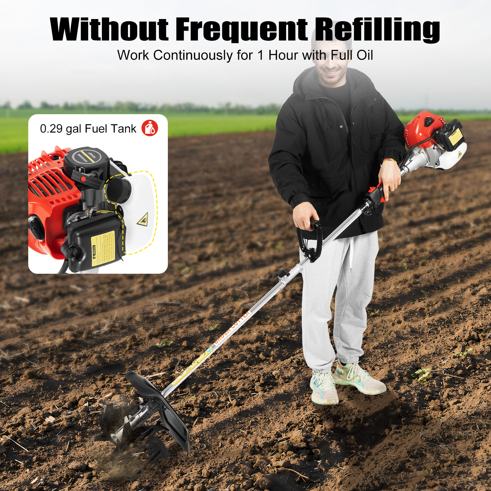 Gas Powered Mini Tiller Cultiv - Garden Tiller Mini 评论和价格