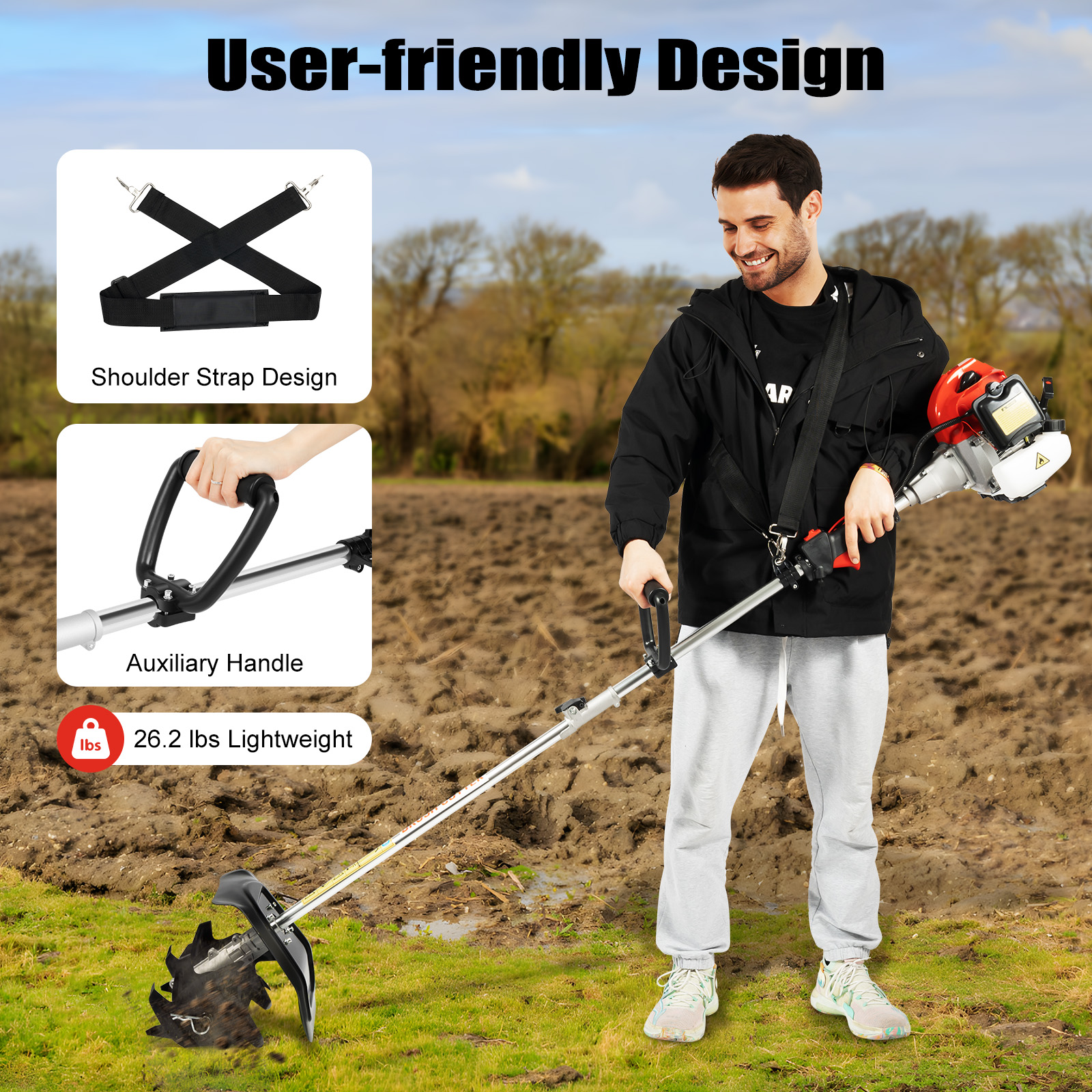 Gas Powered Mini Tiller Cultiv - Garden Tiller Mini 评论和价格