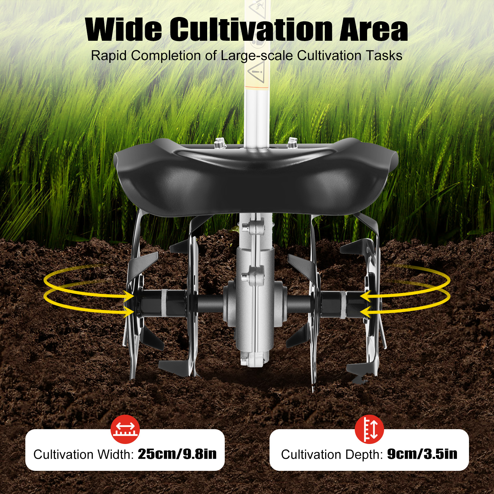 Gas Powered Mini Tiller Cultiv - Garden Tiller Mini 评论和价格