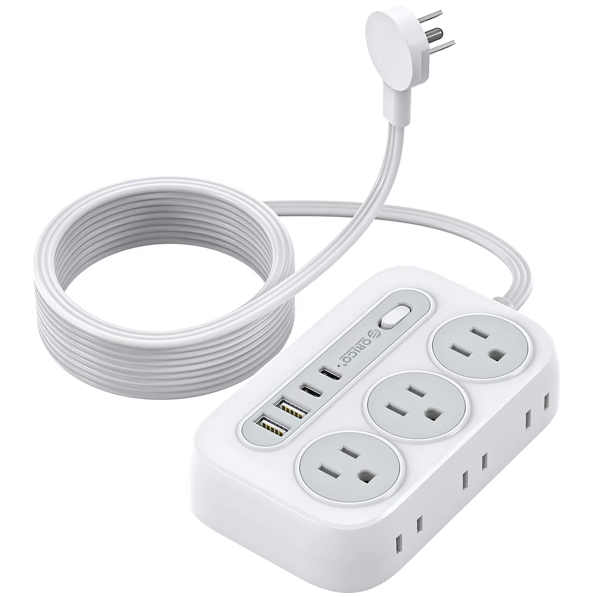 ORICO Power Strip 6 AC Outlets - Outdoor Power Adapter Usb C 评论和价格