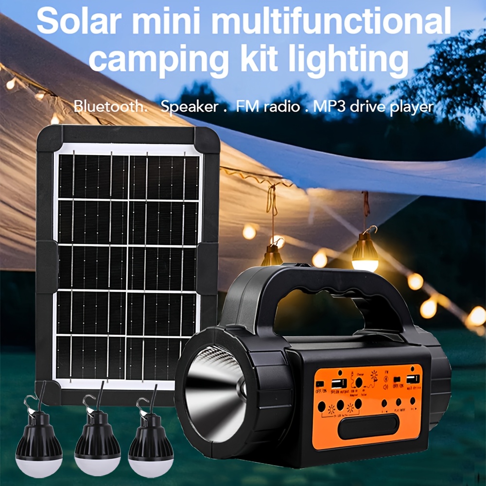 Solar Rechargeable Camping Lig - Outdoor Power Station 评论和价格