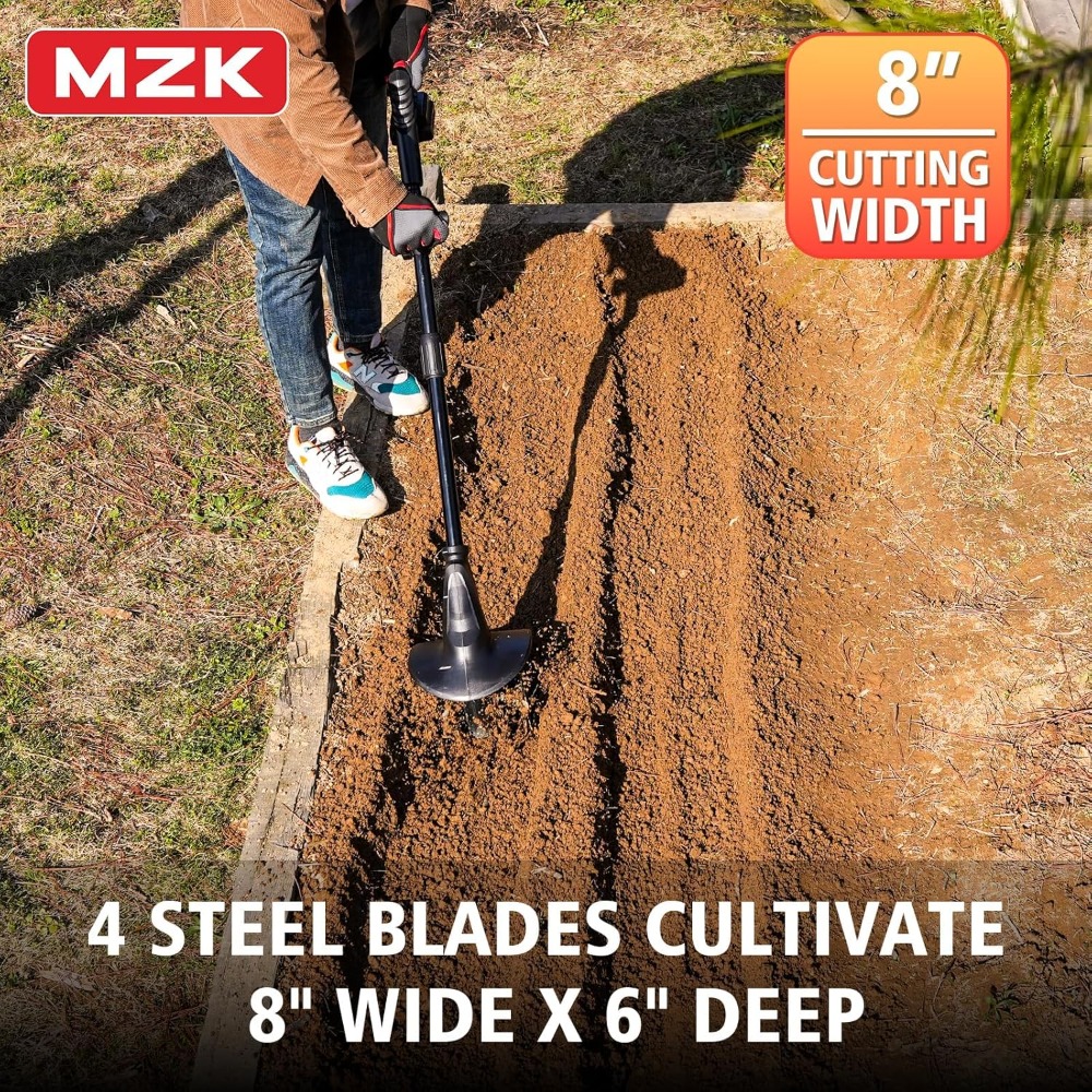 20V Cordless Tiller Cultivator - Garden Tiller Mini 评论和价格