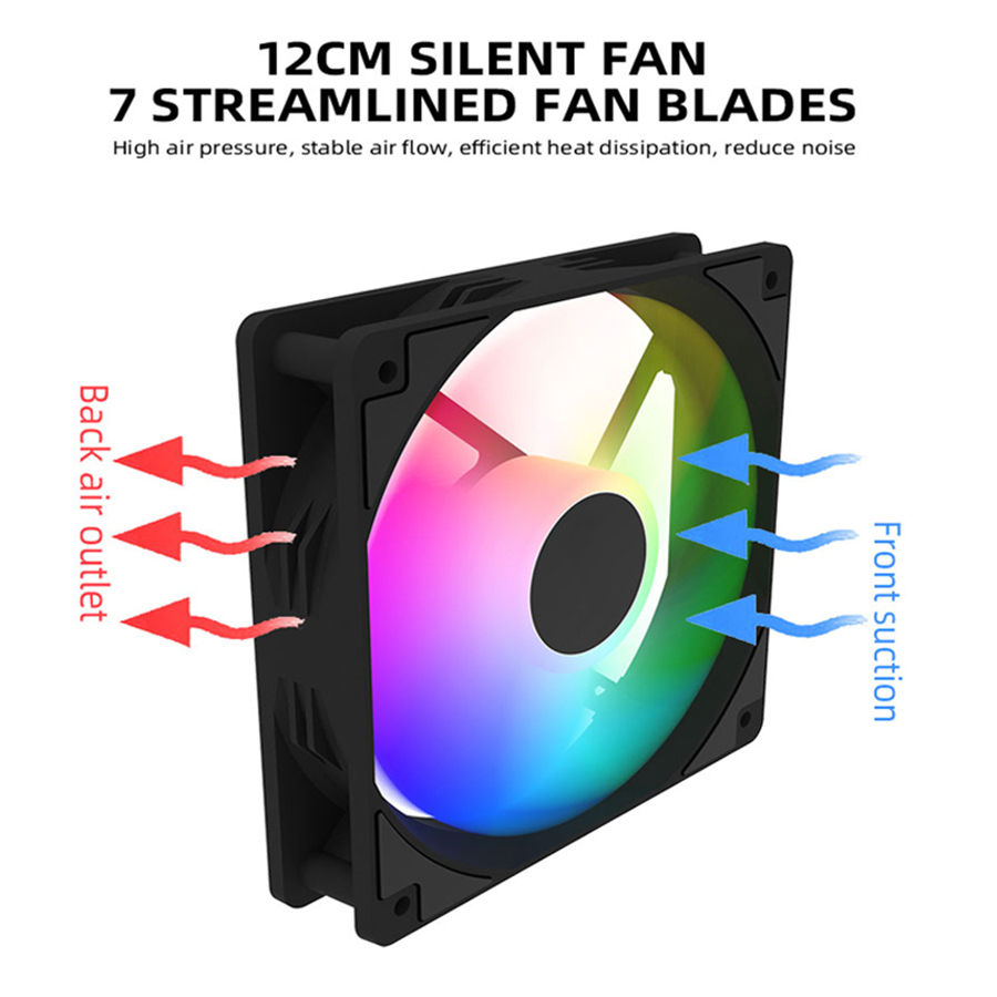 120mm PC Case Fan 12V RGB Cycl - Outdoor Power Heater 评论和价格