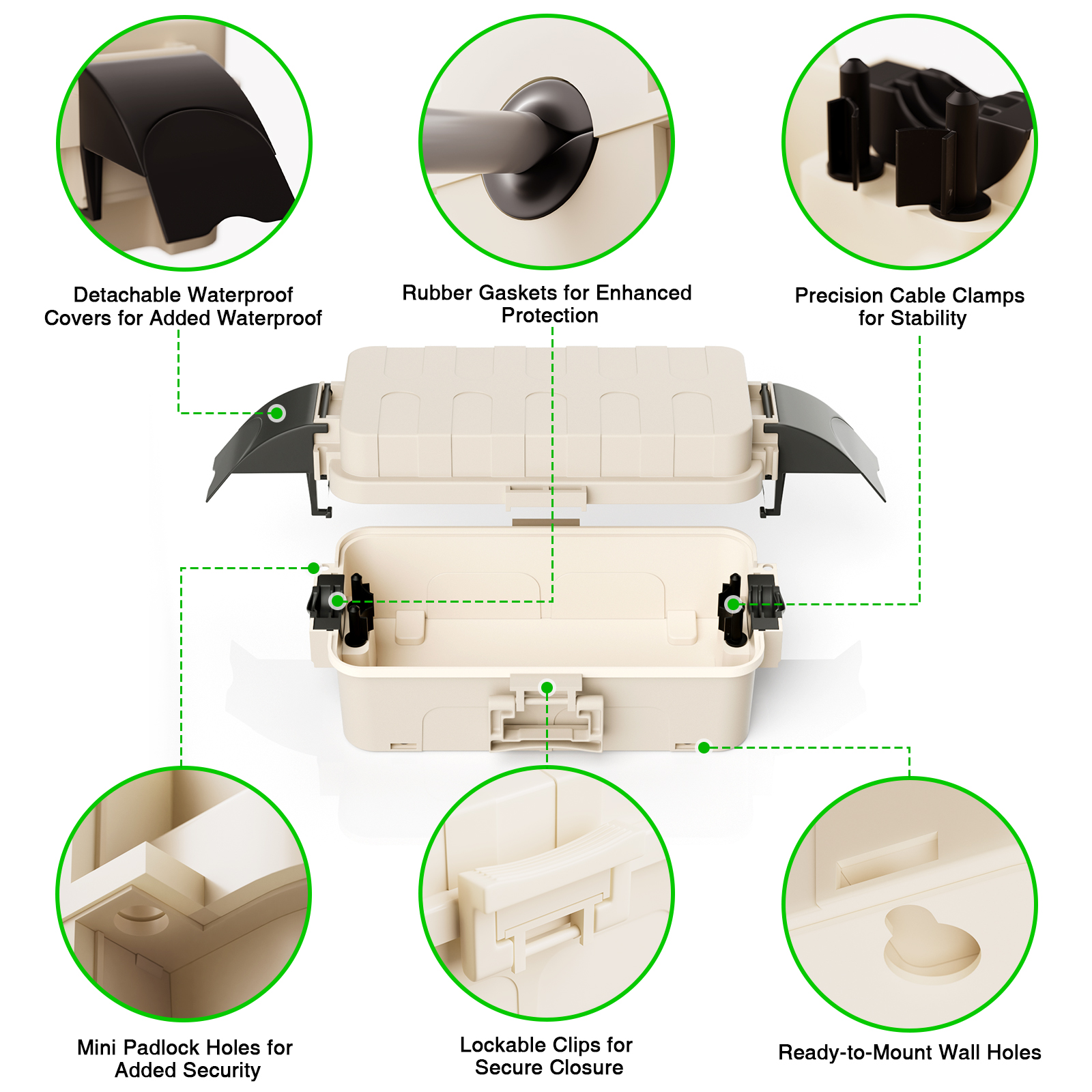 Outdoor Junction Box Large 32x - Outdoor Power Cable Junction Box 评论和价格