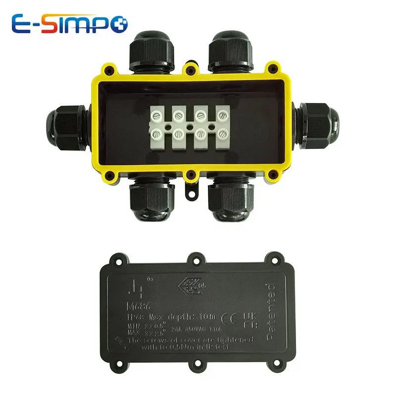 6Way 1IN5Out IP68 Underwater P - Outdoor Power Cable Junction Box 评论和价格