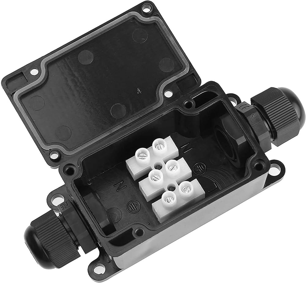 3pcs 2Way IP65 Waterproof Outd - Outdoor Power Cable Junction Box 评论和价格