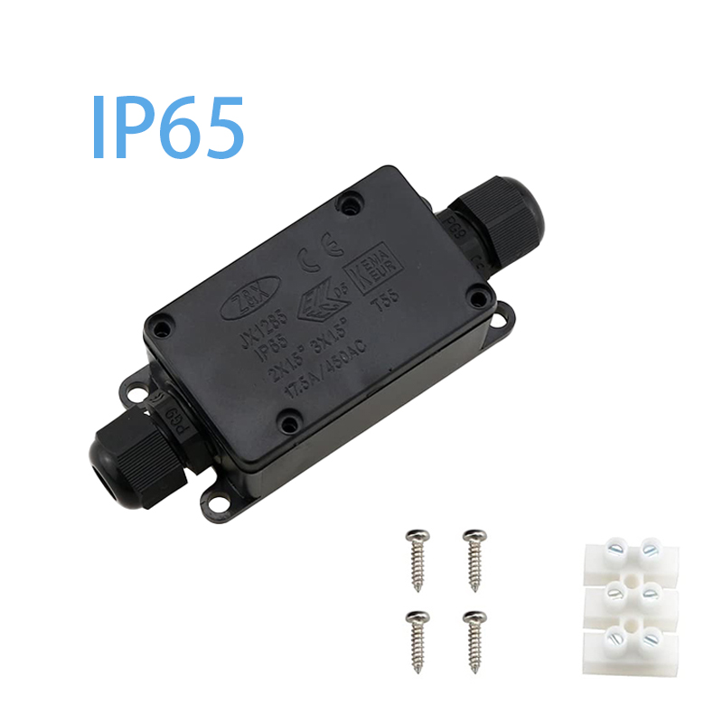 3pcs 2Way IP65 Waterproof Outd - Outdoor Power Cable Junction Box 评论和价格