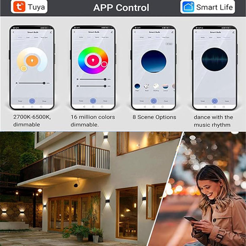 Tuya Smart Up Down Outdoor Wal - Outdoor Power Point Zigbee 评论和价格