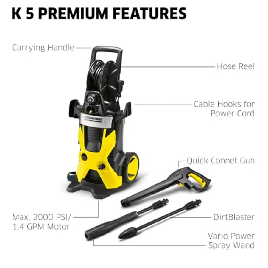 K5 Premium pressure washer for - Outdoor Power 'Hose' 评论和价格